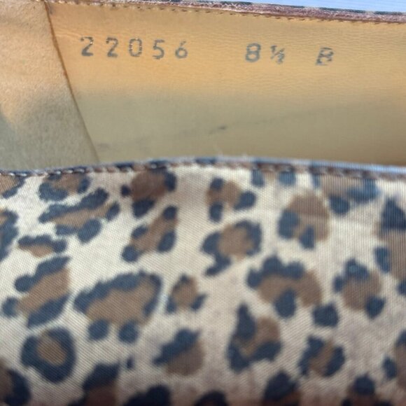 BOTTEGA VENETA Authenticate Leopard Print Women's Loafers Flats Size 8.5 - Picture 6 of 13